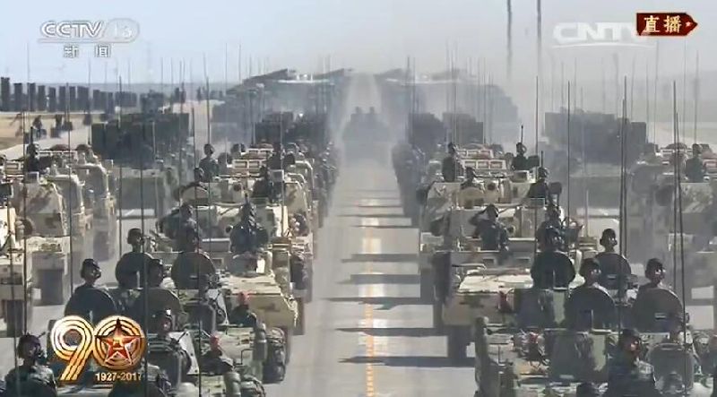 2017建军90周年朱日和红场阅兵直播视频精彩