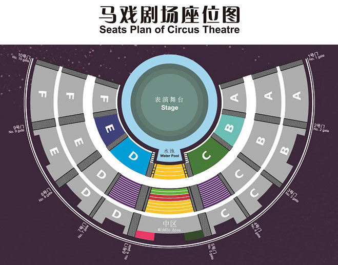 2019广州长隆国际大马戏最佳座位图  长隆大马戏座位攻略