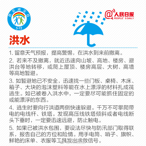 512全国防灾减灾日 你必须牢记的防灾知识! 512全国防灾减灾日 你必须牢记的防灾知识!