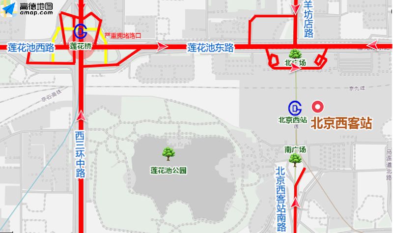 加之春运临近,北京站,北京西站,北京南站,首都机场,南苑机场周边交通
