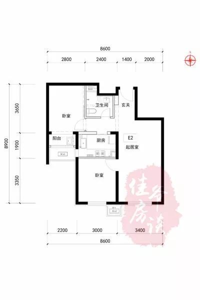 朝阳东坝锦安家园共有产权房住房户型图查看