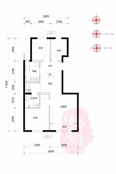 朝阳东坝锦安家园共有产权房住房户型图查看