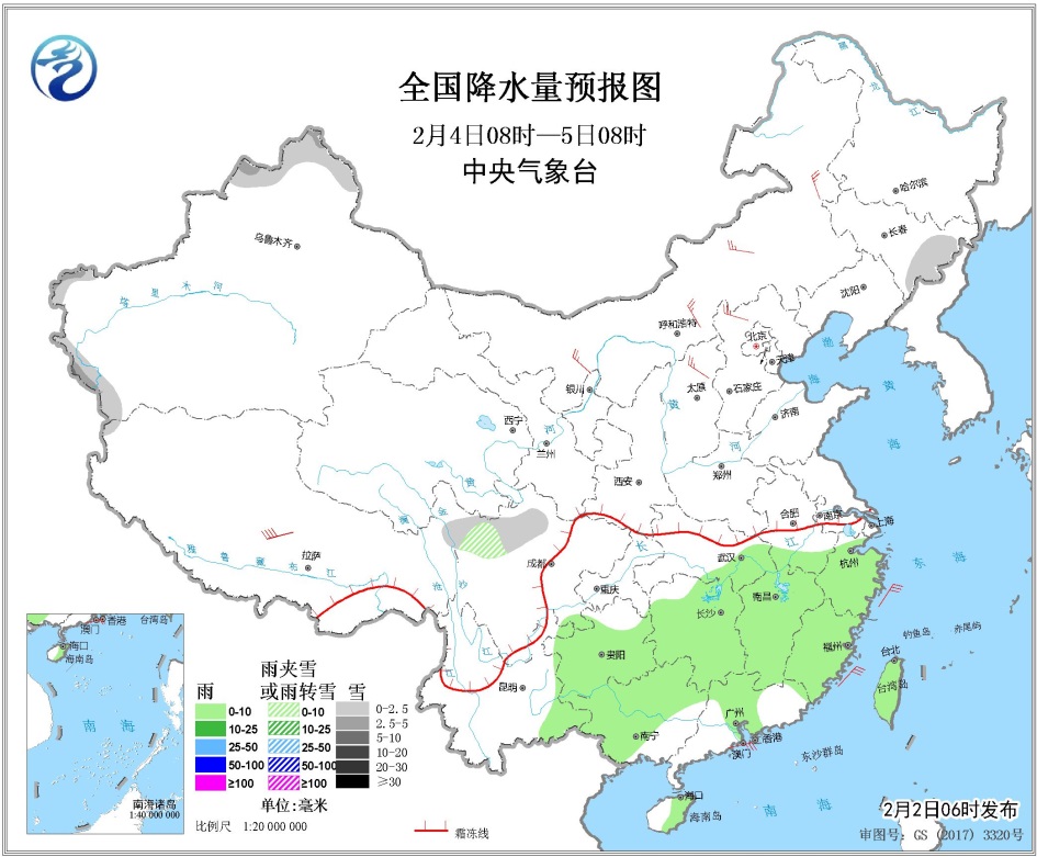 2月2日未来三天全国天气预报冷空气将影响中东部地区