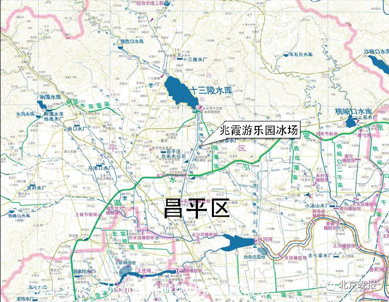 北京各区河湖水域冰场地图 12区25个冰场汇总