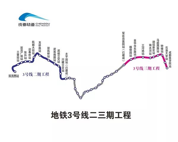 成都已经开通地铁线路图高清图