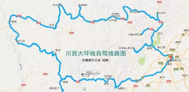 川西大环线自驾游线路攻略(时长 行程安排)