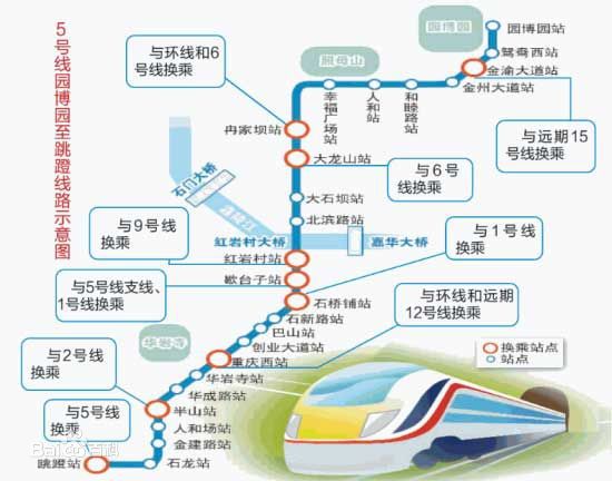 重庆市5号线和10号线一期今年开通