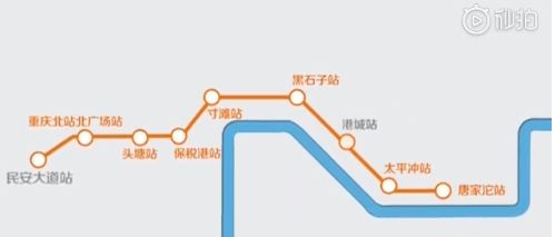 重庆地铁4号线站点分布图