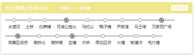 长沙地铁5号线最新消息(站点 线路图 开通时间)