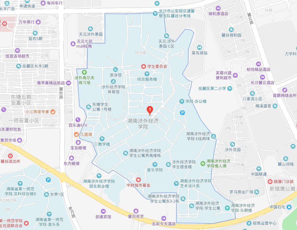 湖南省长沙市枫林三路822号地址:考点1:湖南涉外经济学院2019湖南省