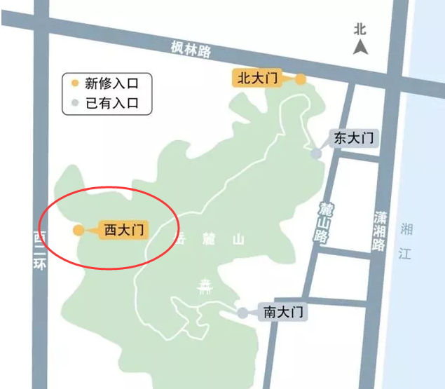 岳麓山西大门项目鸟瞰图:岳麓山西大门近日,长沙岳麓山国家大学科技城