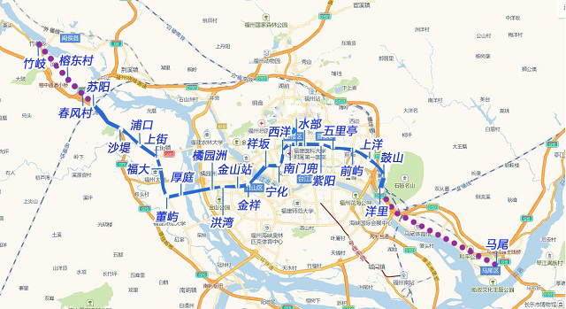 福州地铁二号线延伸进展