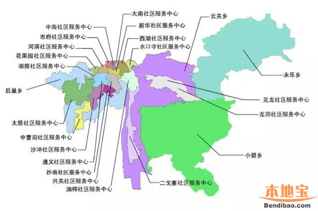 所辖居委会(个) 备注 1 大南社区服务中心 5 南明行政区划辖4乡,19个