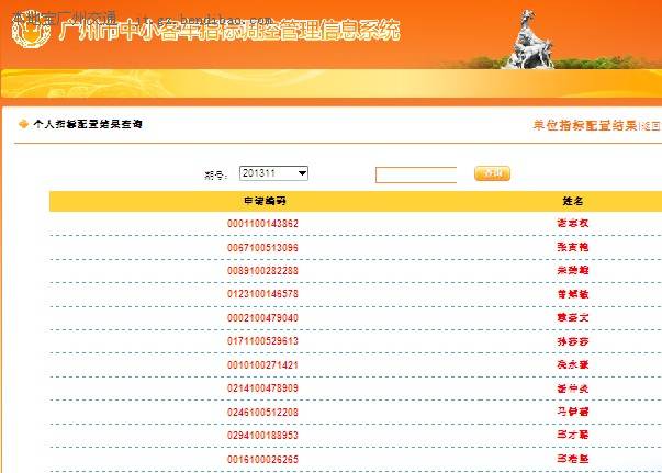 2013年12月广州车牌摇号结果查询网址