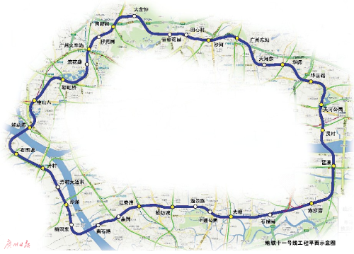 2017广州地铁11号线最新消息：初定2022年底通车(图)