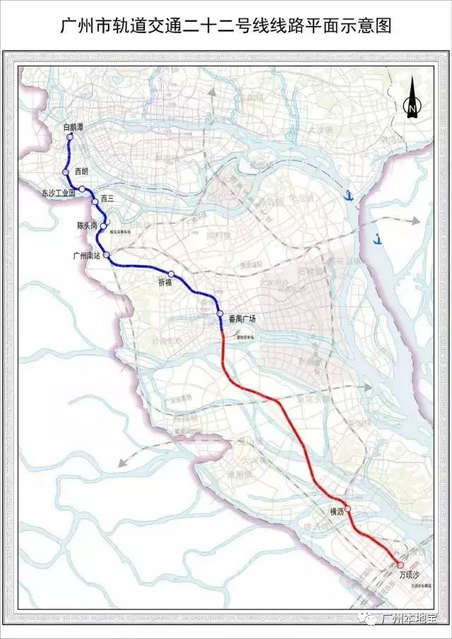 广州地铁22号线线路图及站点(持续更新)
