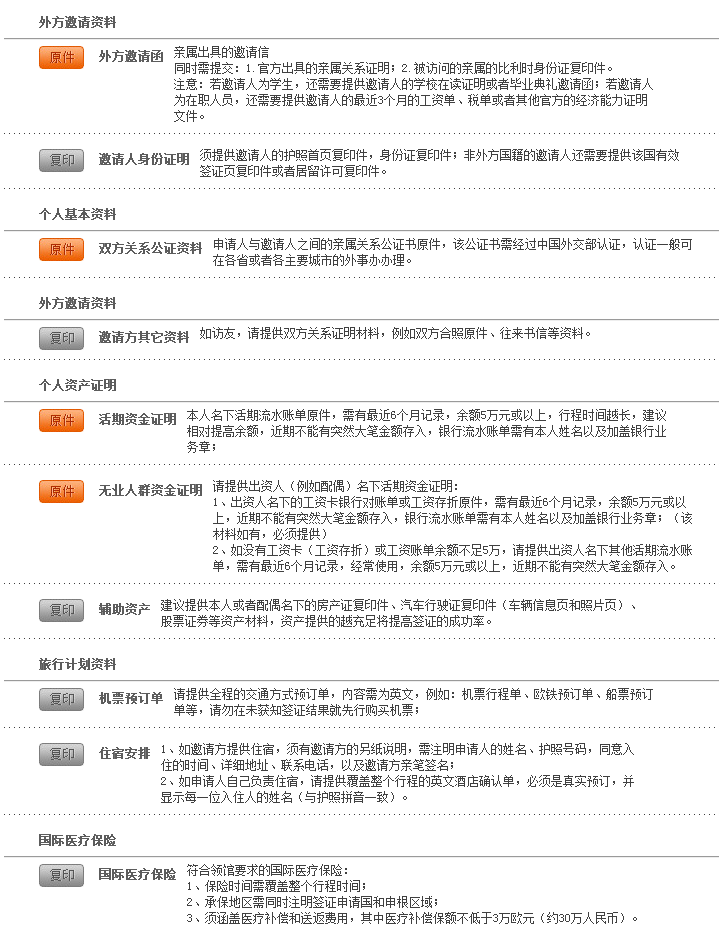 2017年(广州领区)比利时牙探亲访友签证办理指