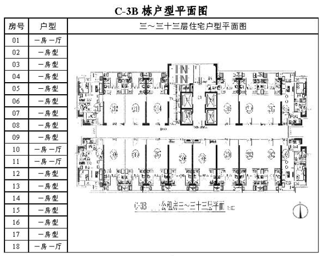 2019广州龙归花园户籍家庭公租房户型图