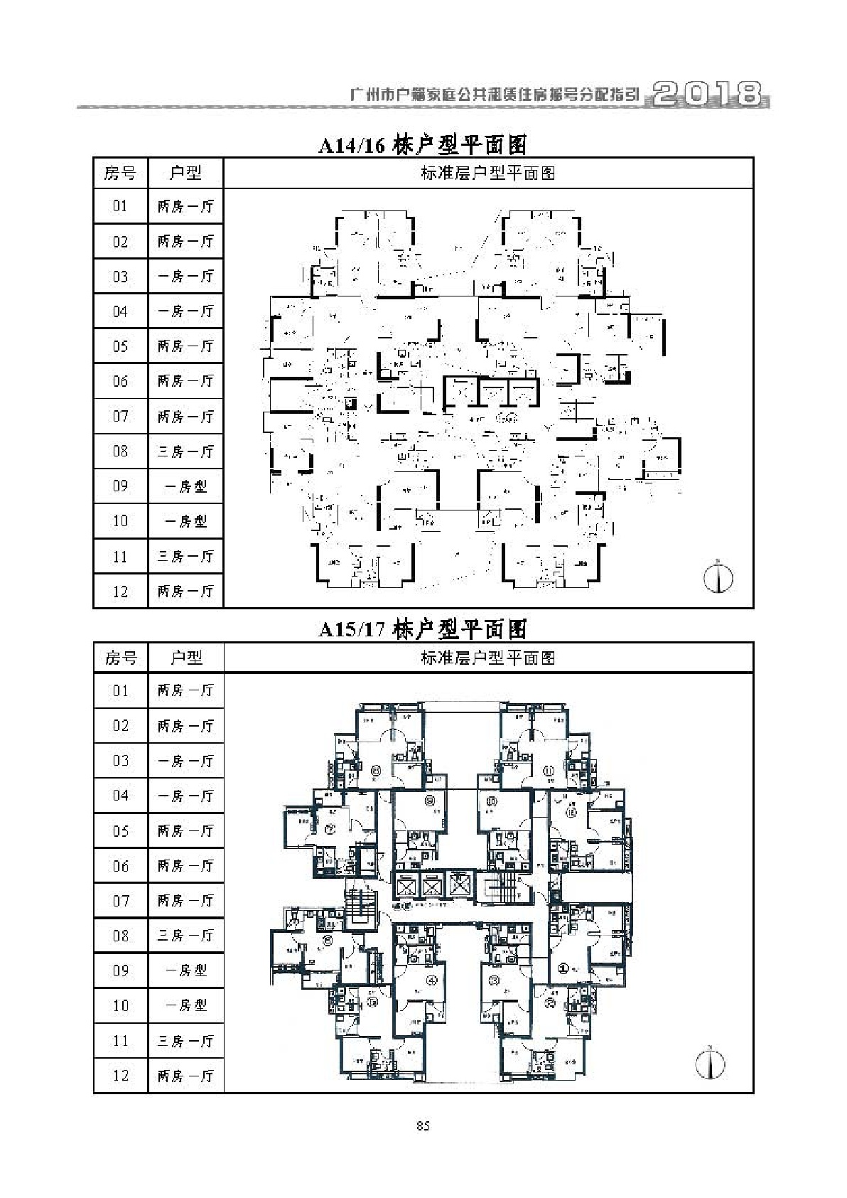 2019广州金御苑户籍家庭公租房户型图2