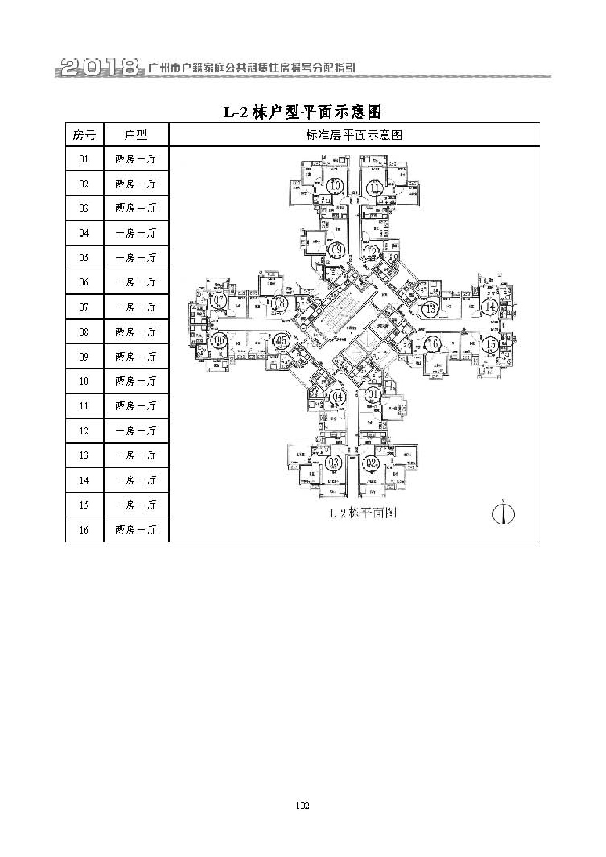 2019广州瑞东花园户籍家庭公租房户型图
