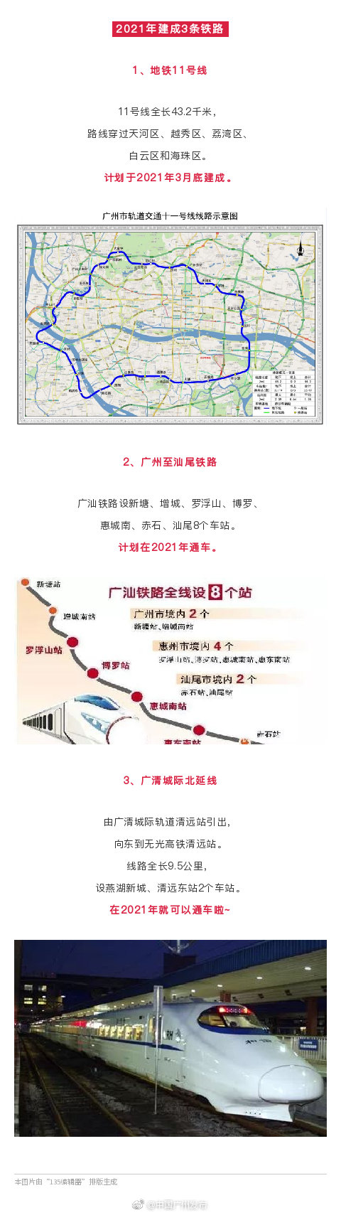 2019-2023年广州未来5年将开通20条地铁城轨（图解）