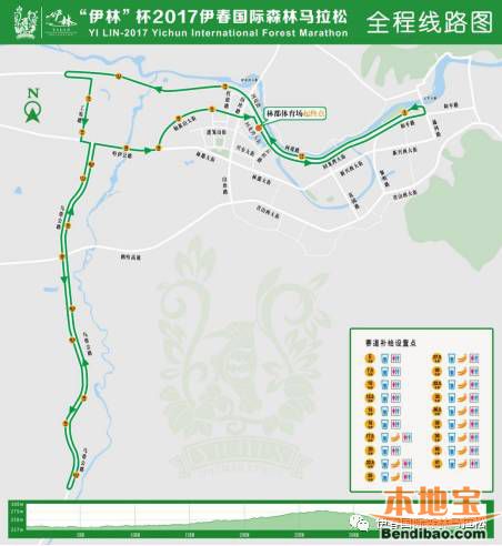 2017伊春马拉松比赛路线图