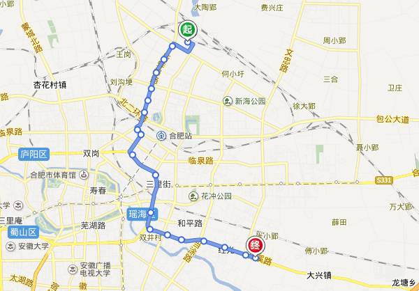 合肥139路公交路线