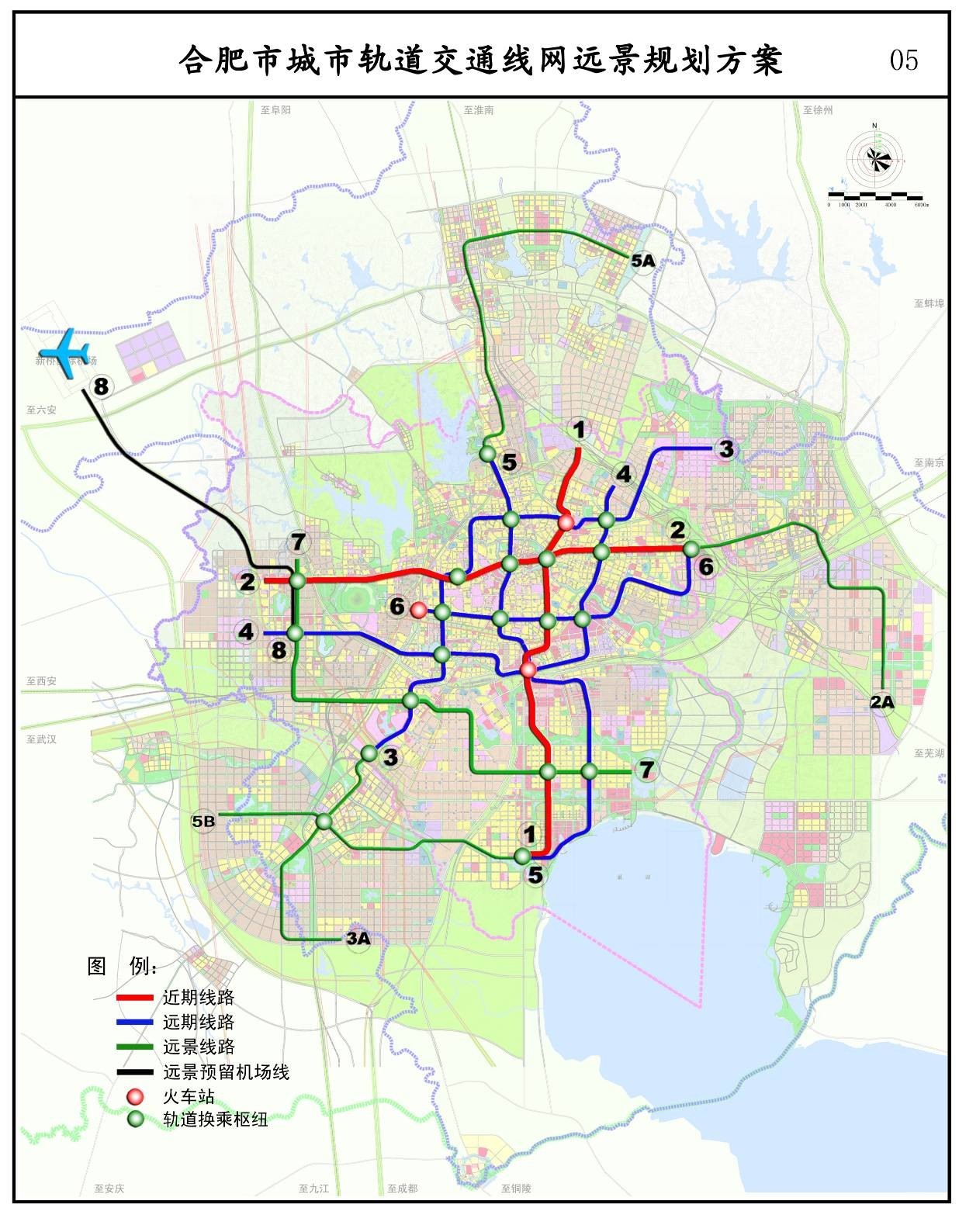 合肥轨道交通线路图（2050+ / 2025+ / 运营版）_合肥2025年规划图 - 神拓网