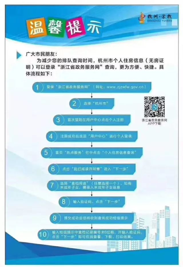 杭州住房情况查询方法（线上 线下）