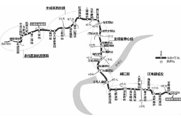 杭州地铁5号线线路图(规划)