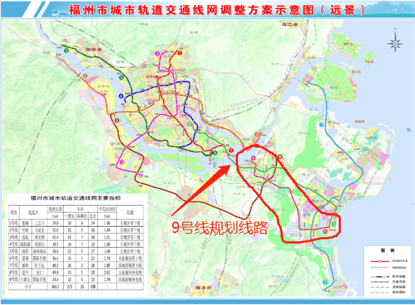 福州地铁最新规划图