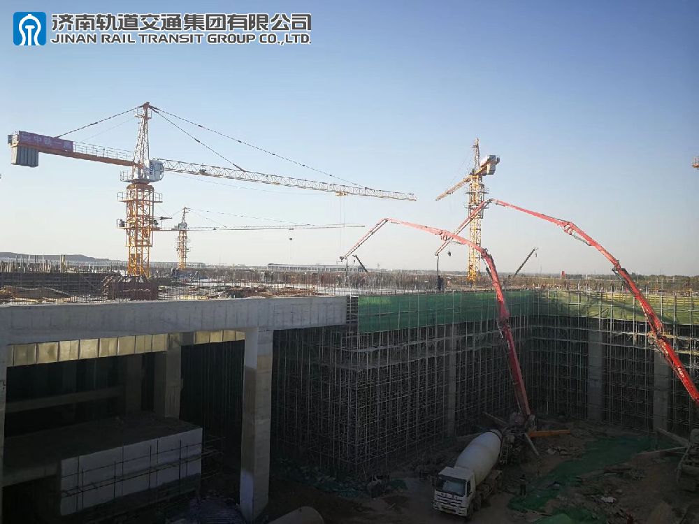 济南地铁R1线车辆基地检修主厂房顺利封顶