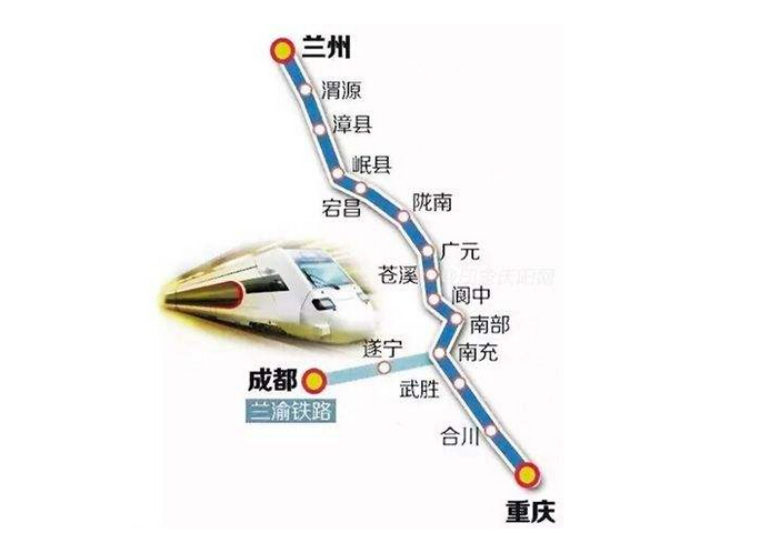 兰渝铁路线路图