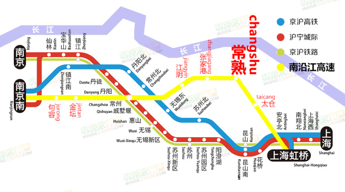 南沿江城际铁路规划图
