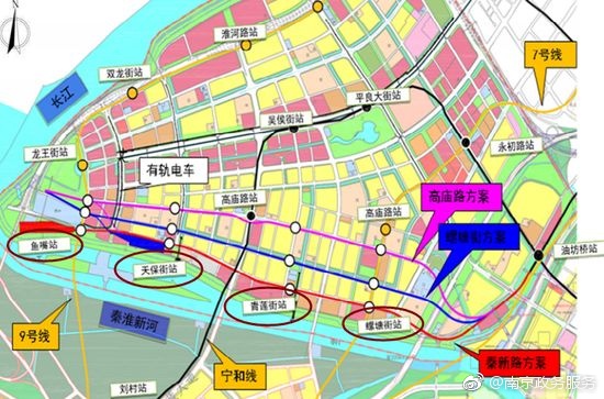 南京地铁2号线西延预计2021年通车 河西鱼嘴