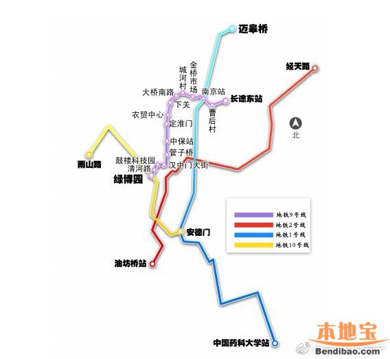 南京地铁9号线线路图一览