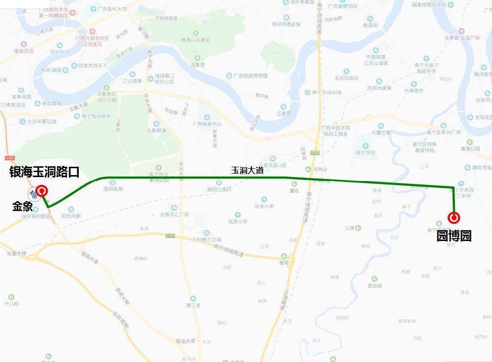 南宁园博园坐公交怎么去