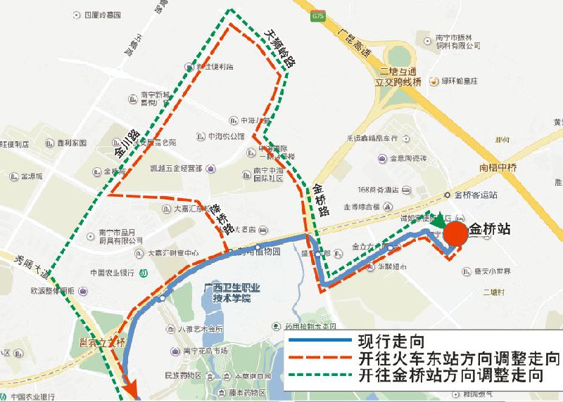 4月4日起南宁那考河湿地公园开通公交线路