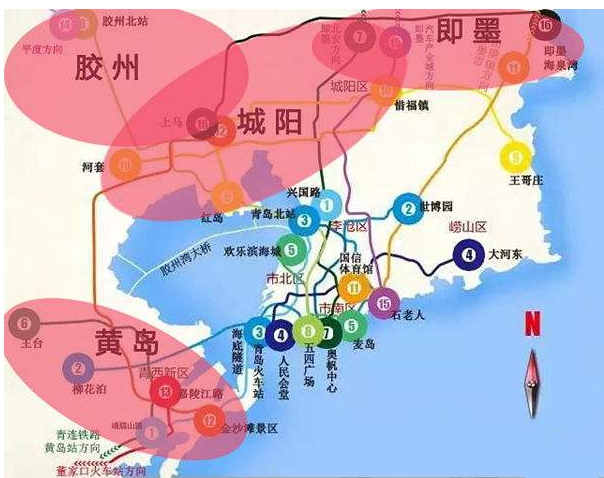 青岛即墨4条地铁最新规划图