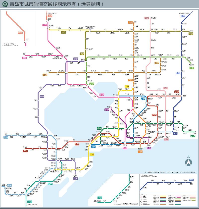 青岛最新的地铁规划（图）