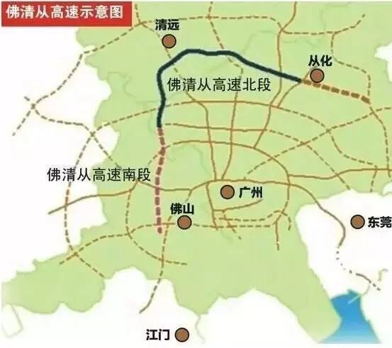 北高速和年底全面通车的大广高速公路,全长约86公里,清远境内约44公里