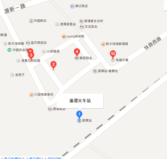 清远源潭火车站地图