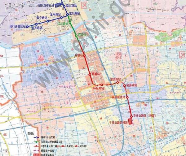 上海地铁5号线南延伸段获批 将设8站串联闵行奉贤