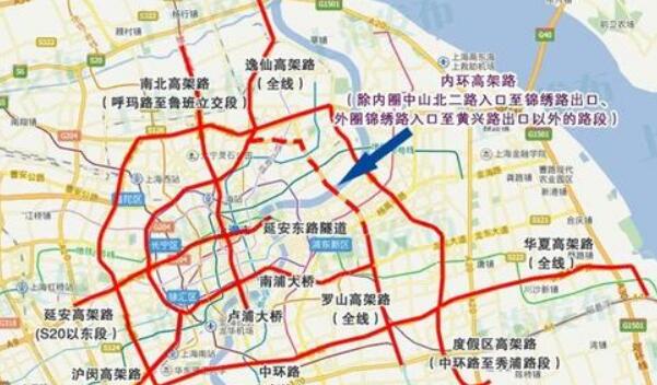 上海市区外地牌照限行时间是几点到几点?