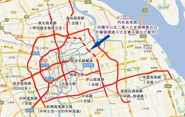 上海虹梅高架主线开通 交通管制措施公布(附最新外牌限行图)