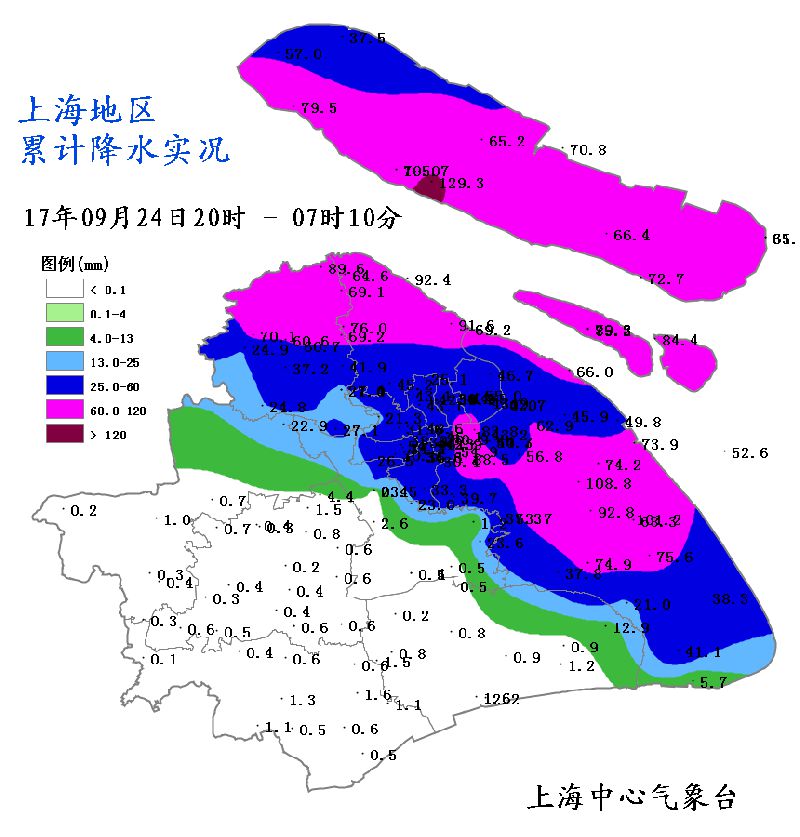 9月25日上海天气预报:阴有阵雨或雷雨 出门带