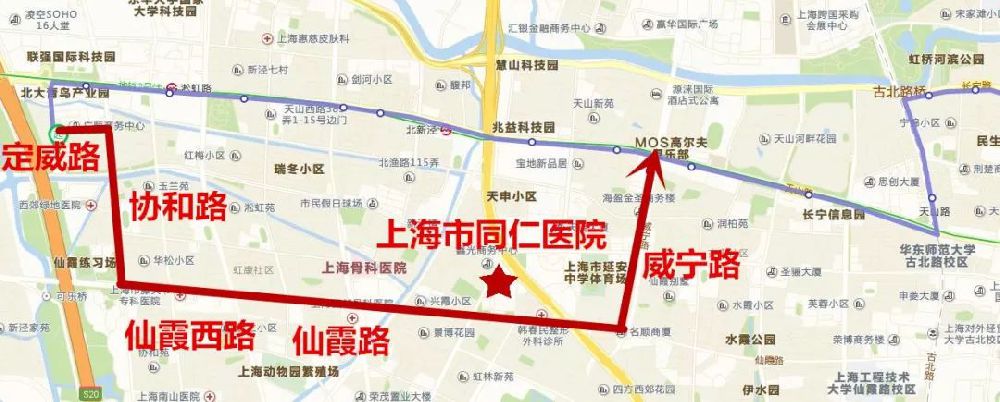 12月1日起上海公交825路调整部分线路走向