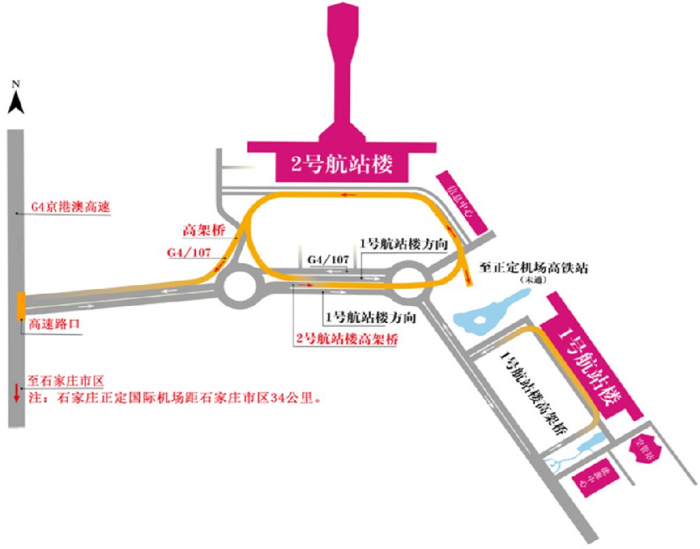 石家庄机场航站楼平面图(附乘机流程)图片