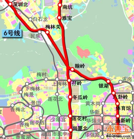 深圳地铁6号线详解(一期工程+南延线+支线)