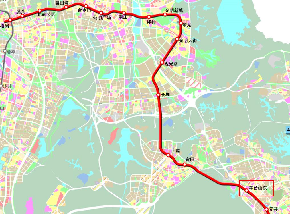 深圳地铁6号线最终站点公布 含一期、南延线